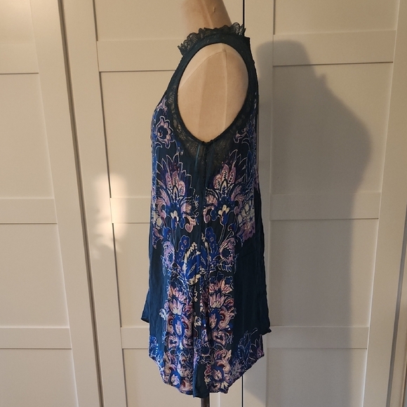 Free People Intimately Marsha Floral And Lace mini dress printed Small - Picture 4 of 9